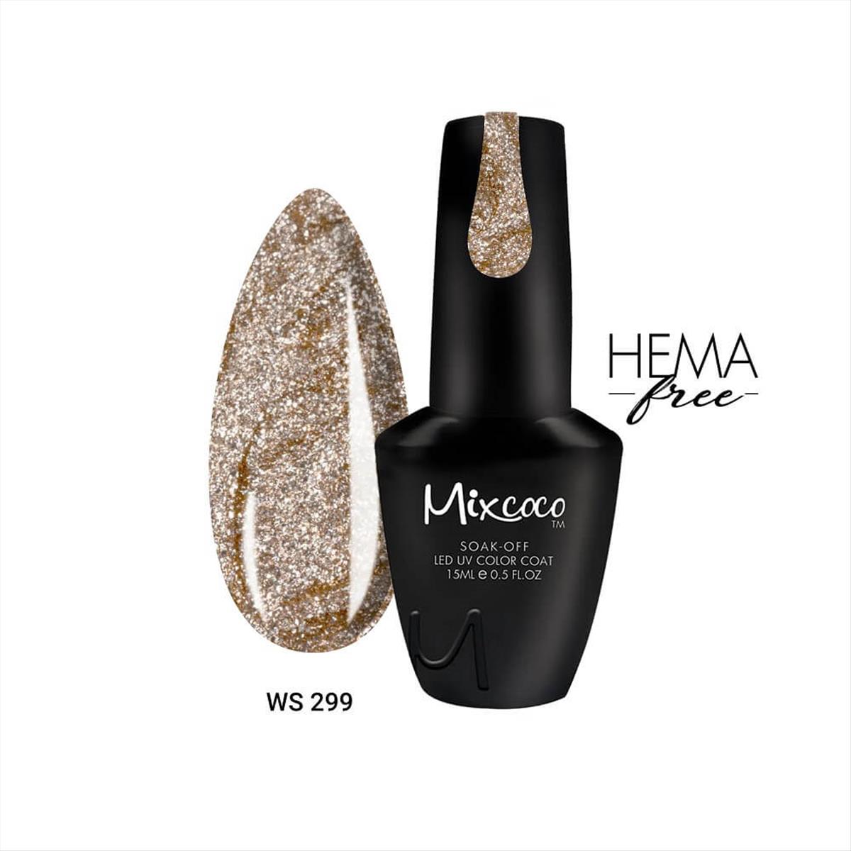 Ημιμόνιμο βερνίκι νυχιών Mixcoco WS-299 15ml Ημιμόνιμο βερνίκι νυχιών Mixcoco WS-299 15ml