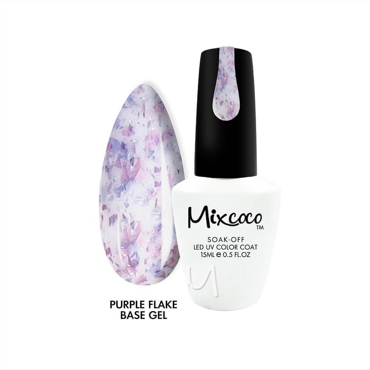 Ημιμόνιμο βερνίκι νυχιών Mixcoco 11 Purple Base Gel 15ml