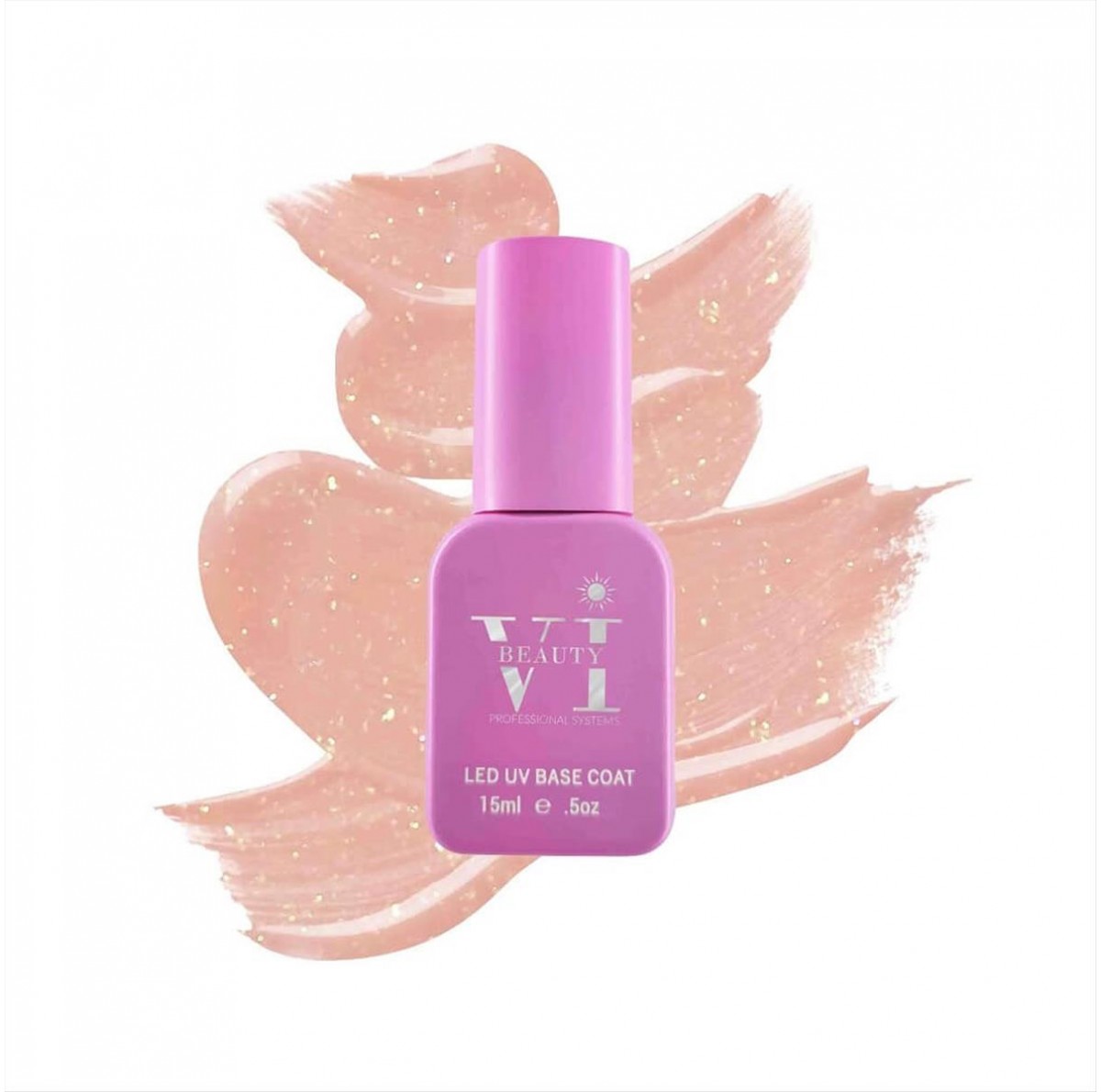 Soak Off Nails Vi Beauty 15 Sand Dreamy Rubber Base 15ml