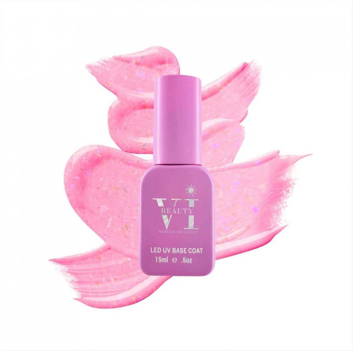 Soak Off Nails Vi Beauty 08 Pink Dreamy Rubber Base 15ml