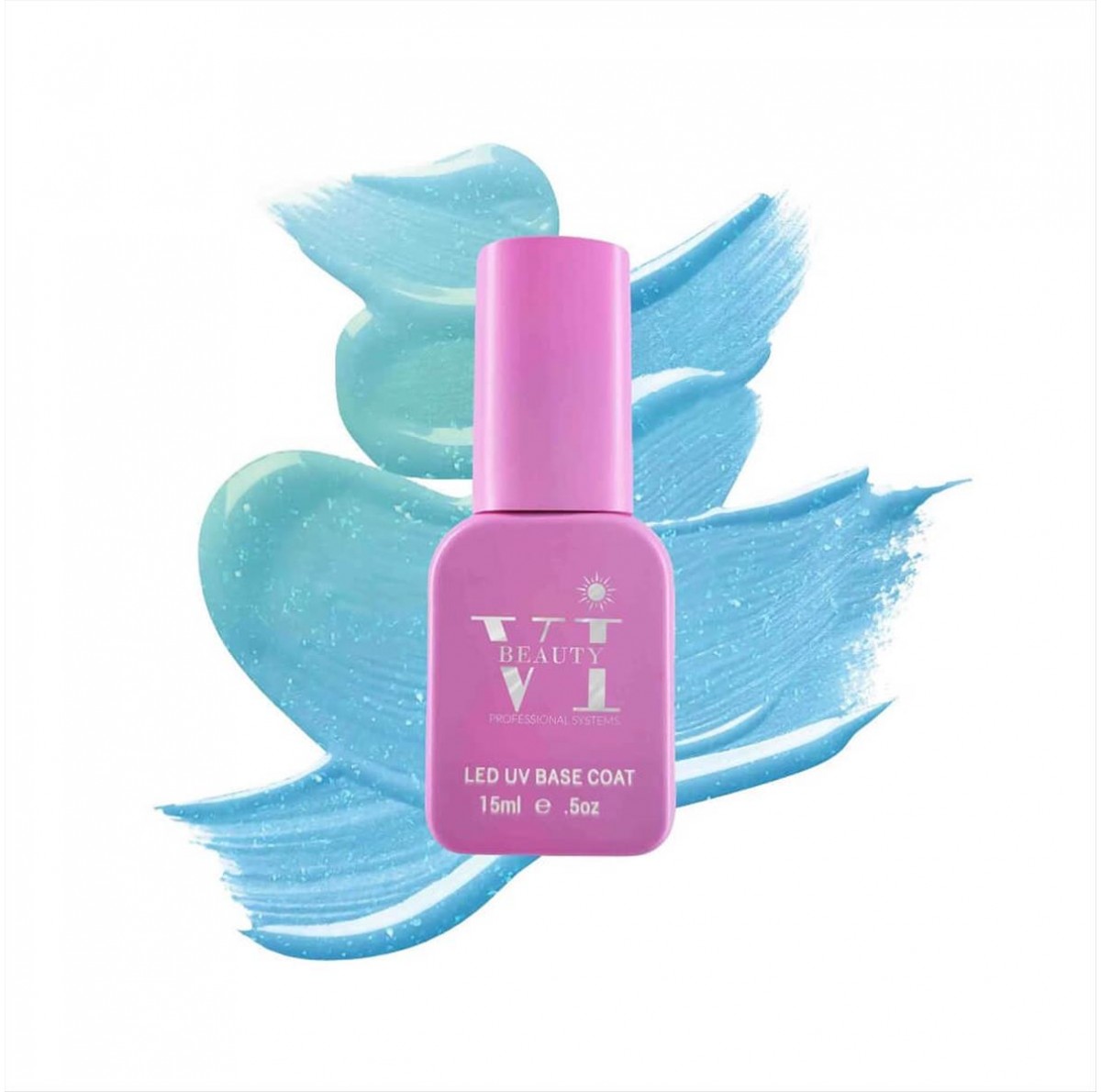 Ημιμόνιμο βερνίκι νυχιών Vi Beauty 11 Sky Blue Dreamy Rubber Base 15ml