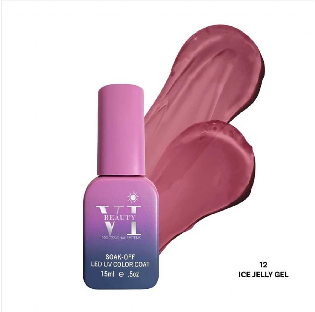 Soak Off Nails VI Beauty 12 Ice Jelly 15ml