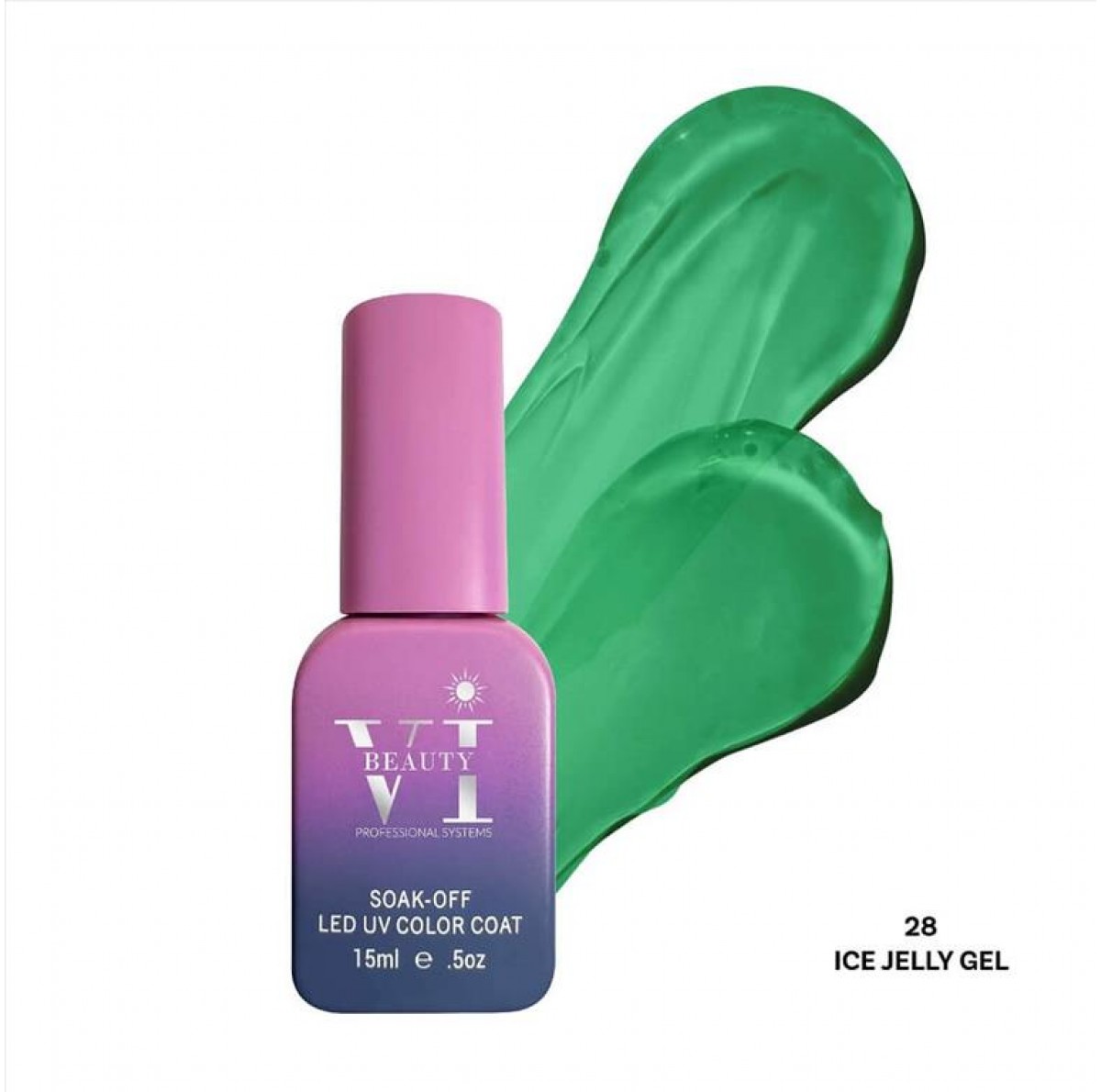 Soak Off Nails VI Beauty 28 Ice Jelly 15ml