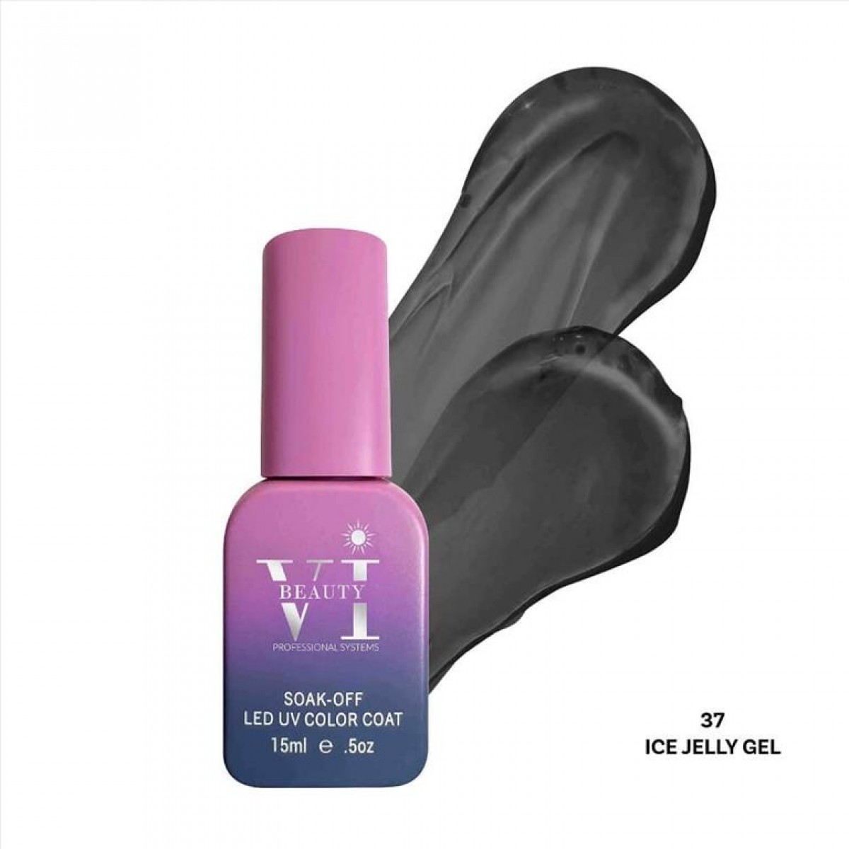 Ημιμόνιμο βερνίκι νυχιών VI Beauty 37 Ice Jelly 15ml