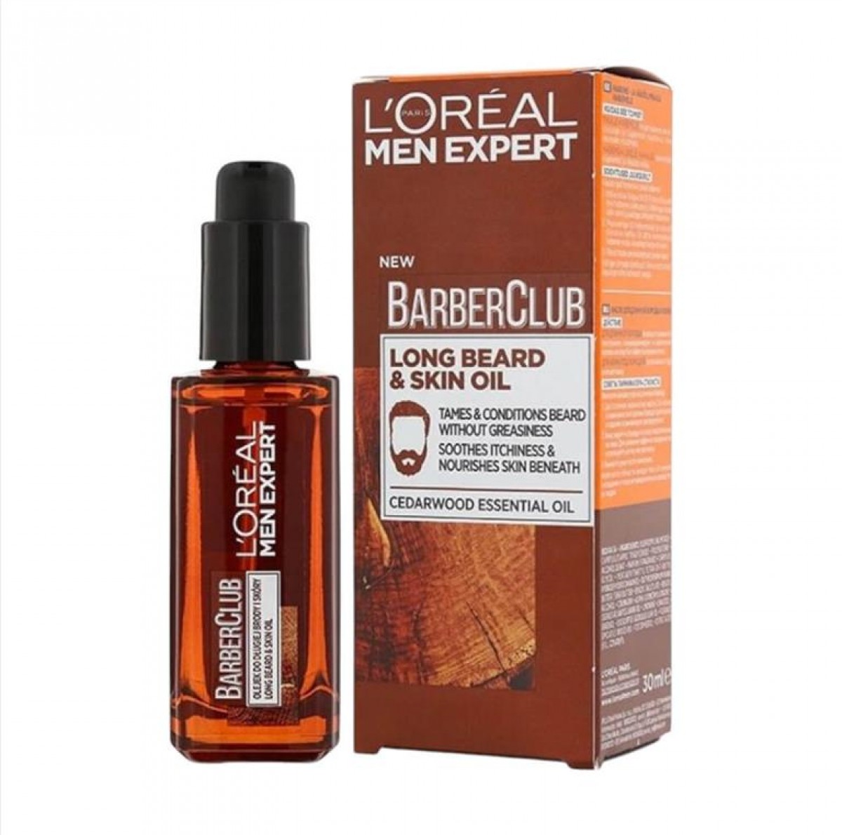 L'Oreal Men Expert Barber Club Έλαιο για Πρόσωπο & Μούσια 30ml