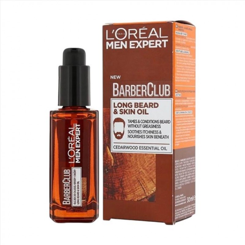 L'Oreal Men Expert Barber Club Έλαιο για Πρόσωπο & Μούσια 30ml