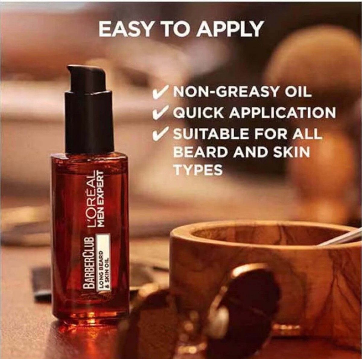 L'Oreal Men Expert Barber Club Έλαιο για Πρόσωπο & Μούσια 30ml