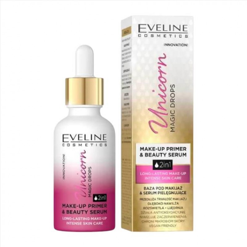 Eveline Unicorn Magic Drops 2in1 Make-Up Primer & Beauty Serum 30ml