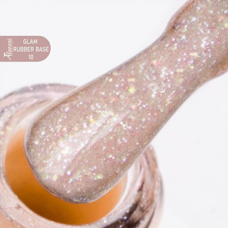 Alezori Ημιμόνιμο Βερνίκι Glam Rubber Base 10 15ml