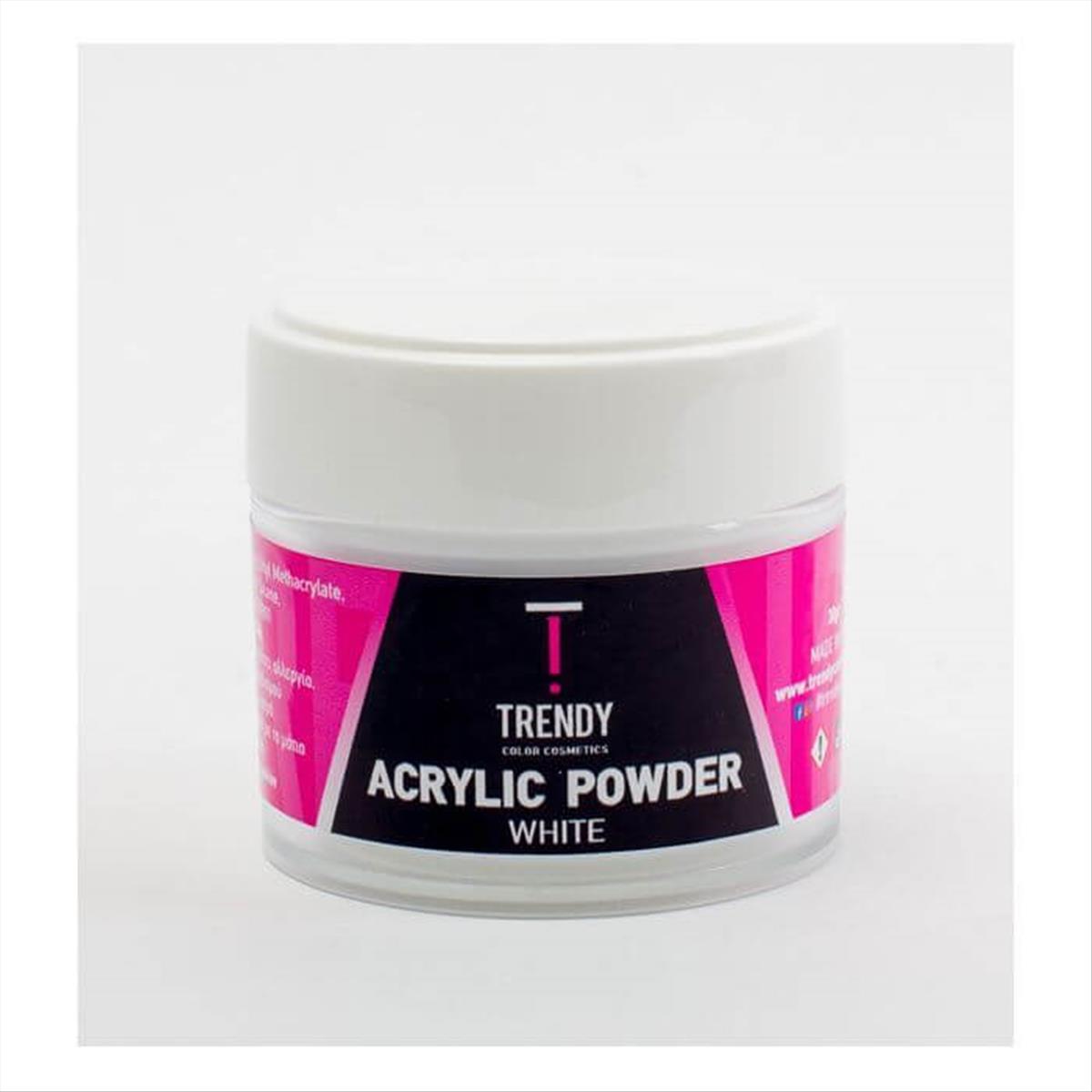 Acrylic Powder White 30gr-Trendy