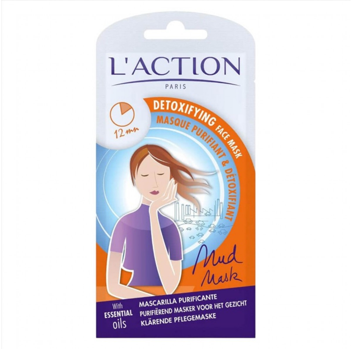 Μάσκα Φακελάκι L'ACTION Detoxifying Face Mask 15g