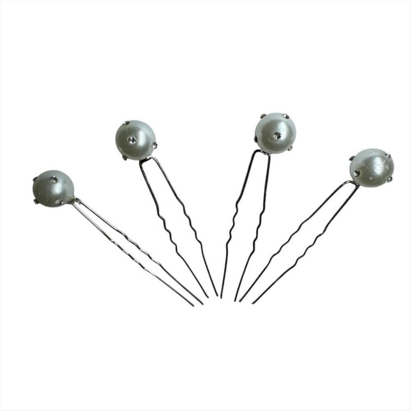Bridal hairpin with plastic pearl 4pcs
