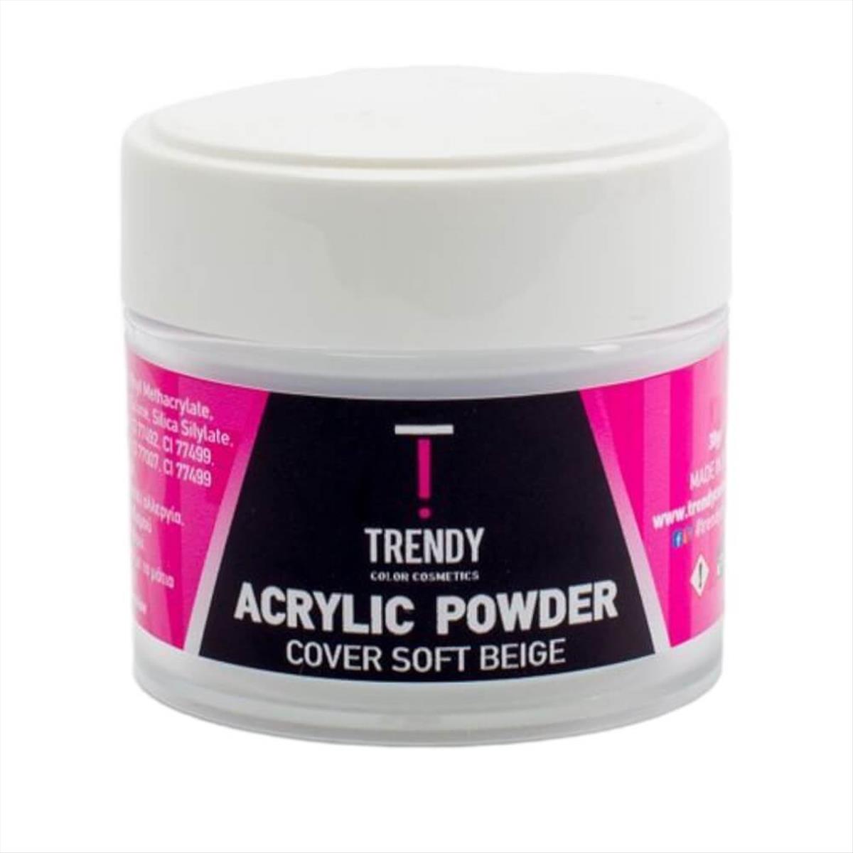 Acrylic Powder Cover Soft Beige 30gr-Trendy