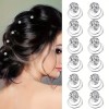 Spiral Rhinestone Hair Decorations