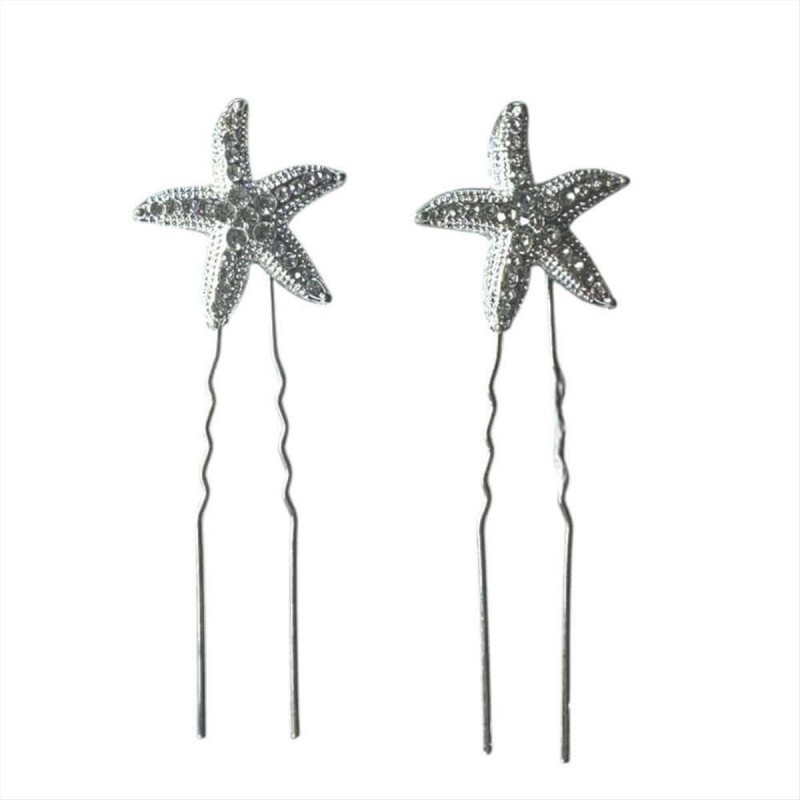 Starfish Decorative Hairpin Set 2 pcs