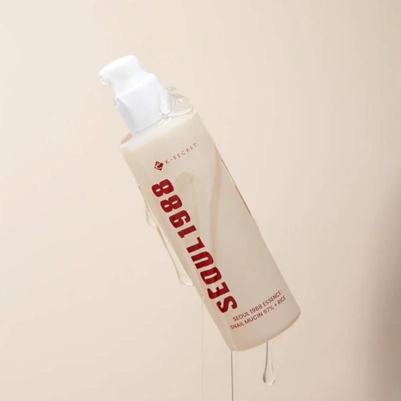 SEOUL 1988 essence snail mucin 97% + rice 100ml K-SECRET
