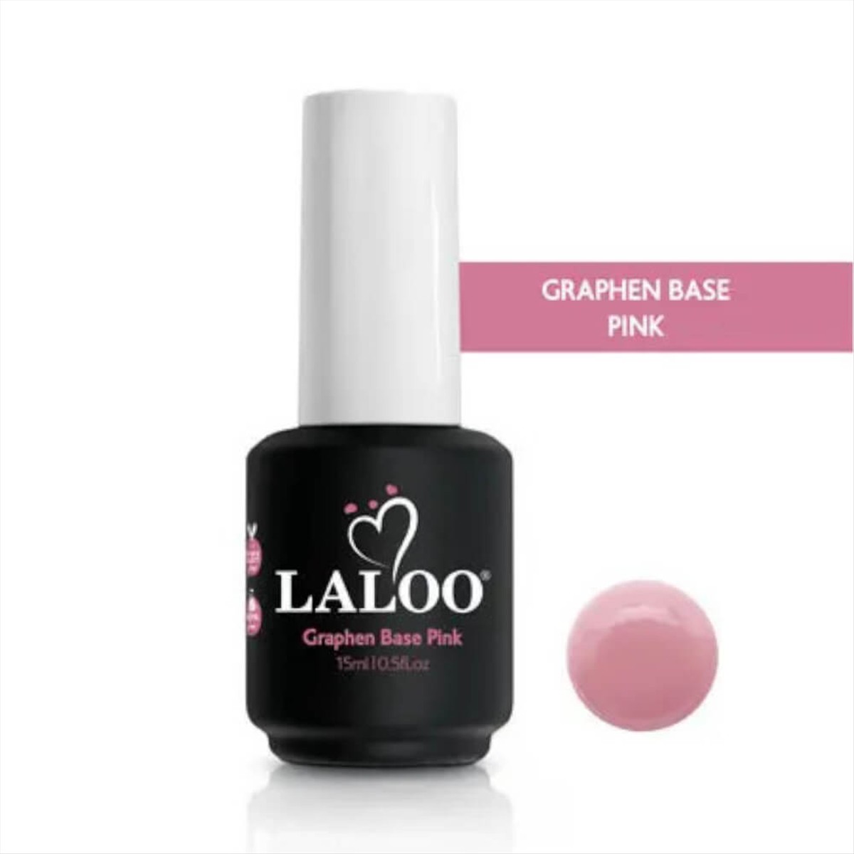 Ημιμόνιμο Βερνίκι Laloo Graphen Base Pink 15ml