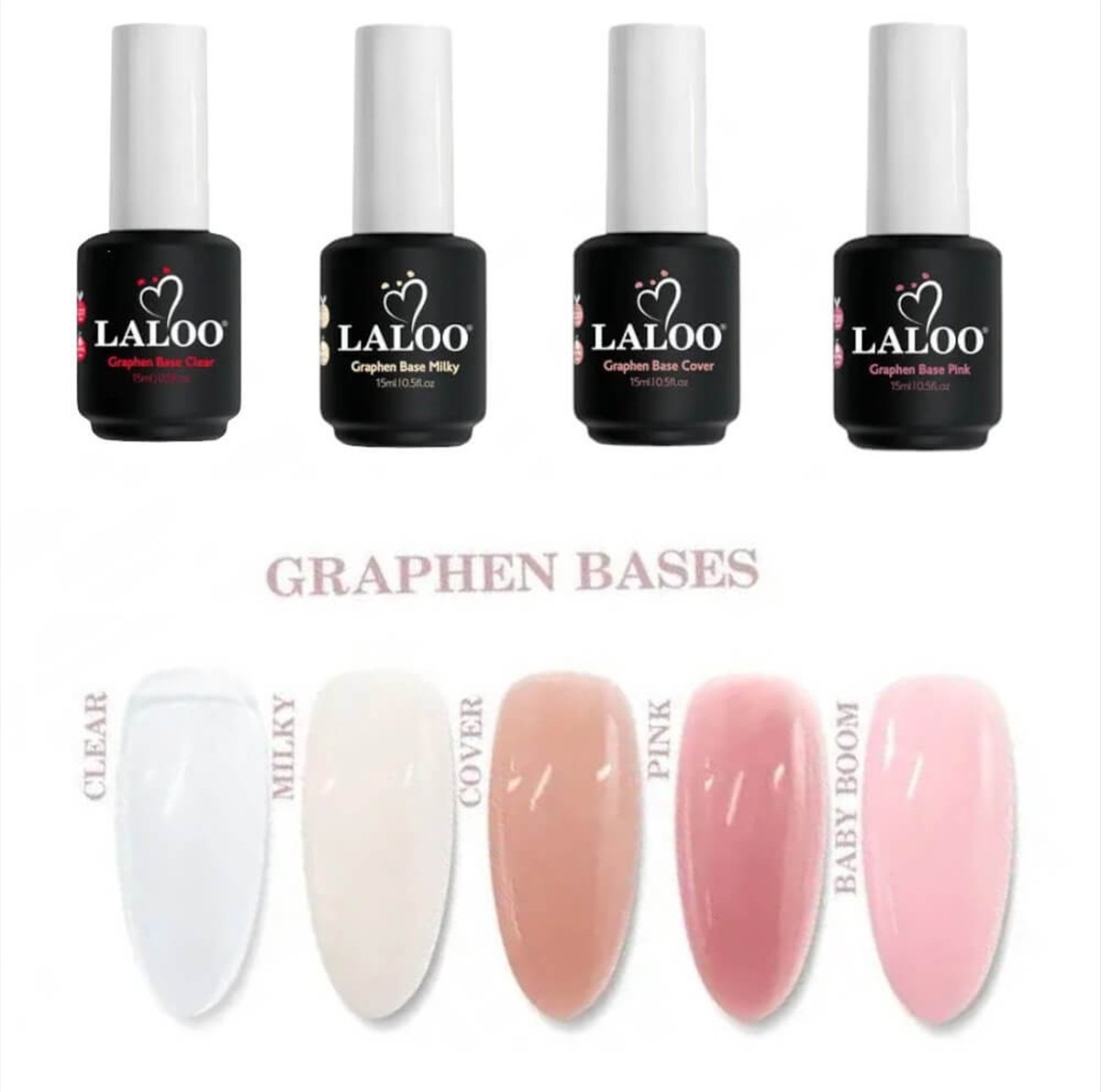 Ημιμόνιμο Βερνίκι Laloo Graphen Base 15ml