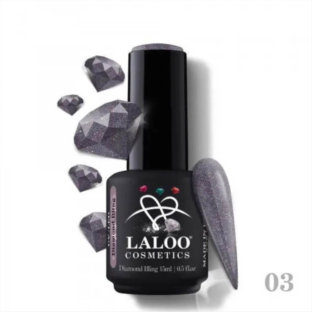 Ημιμόνιμο Βερνίκι Laloo Diamond Bling 03 15ml Ημιμόνιμο Βερνίκι Laloo Diamond Bling 03 15ml