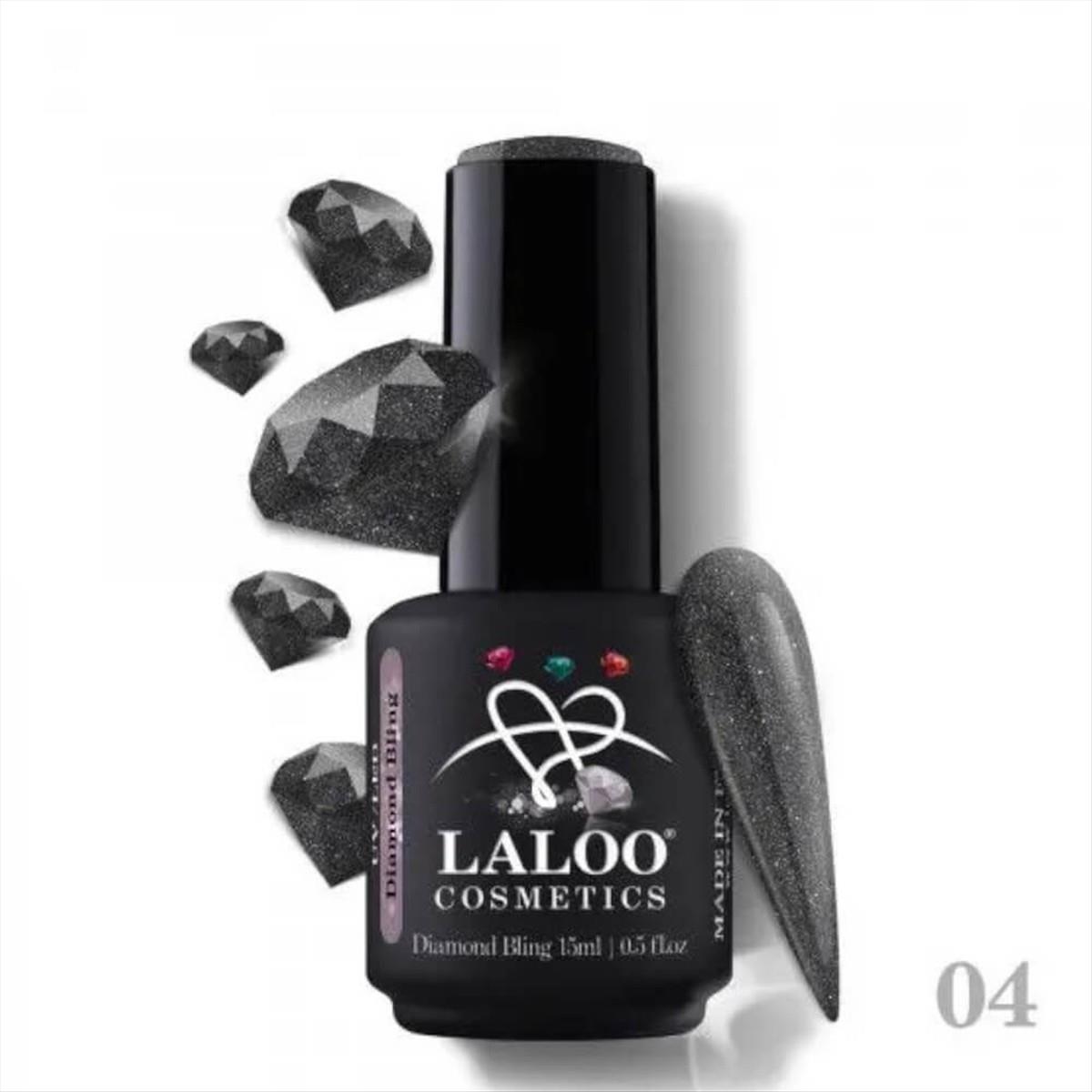 Semi-Permanent Nail Polish Diamond Bling 04 Laloo 15ml Semi-Permanent Nail Polish Diamond Bling 04 Laloo 15ml