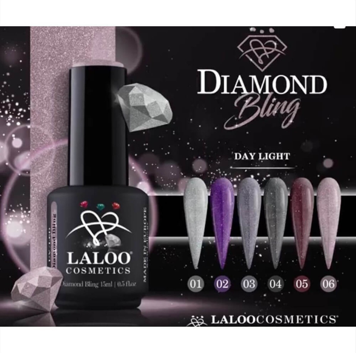 Ημιμόνιμο Βερνίκι Laloo Diamond Bling 15ml