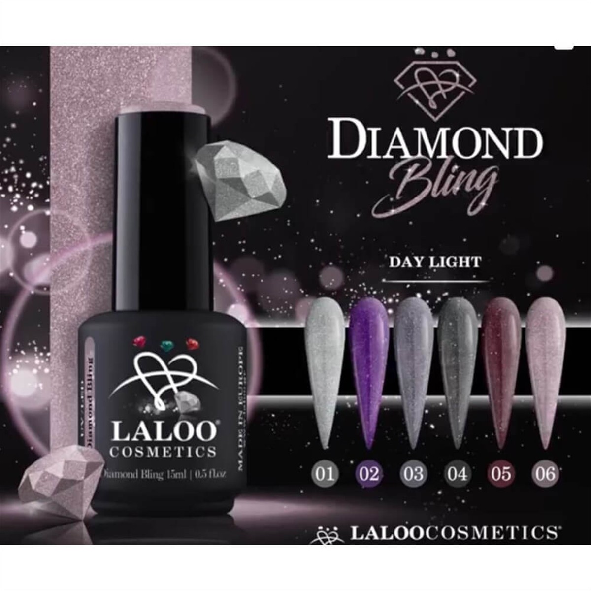 Ημιμόνιμο Βερνίκι Laloo Diamond Bling 15ml Ημιμόνιμο Βερνίκι Laloo Diamond Bling 15ml