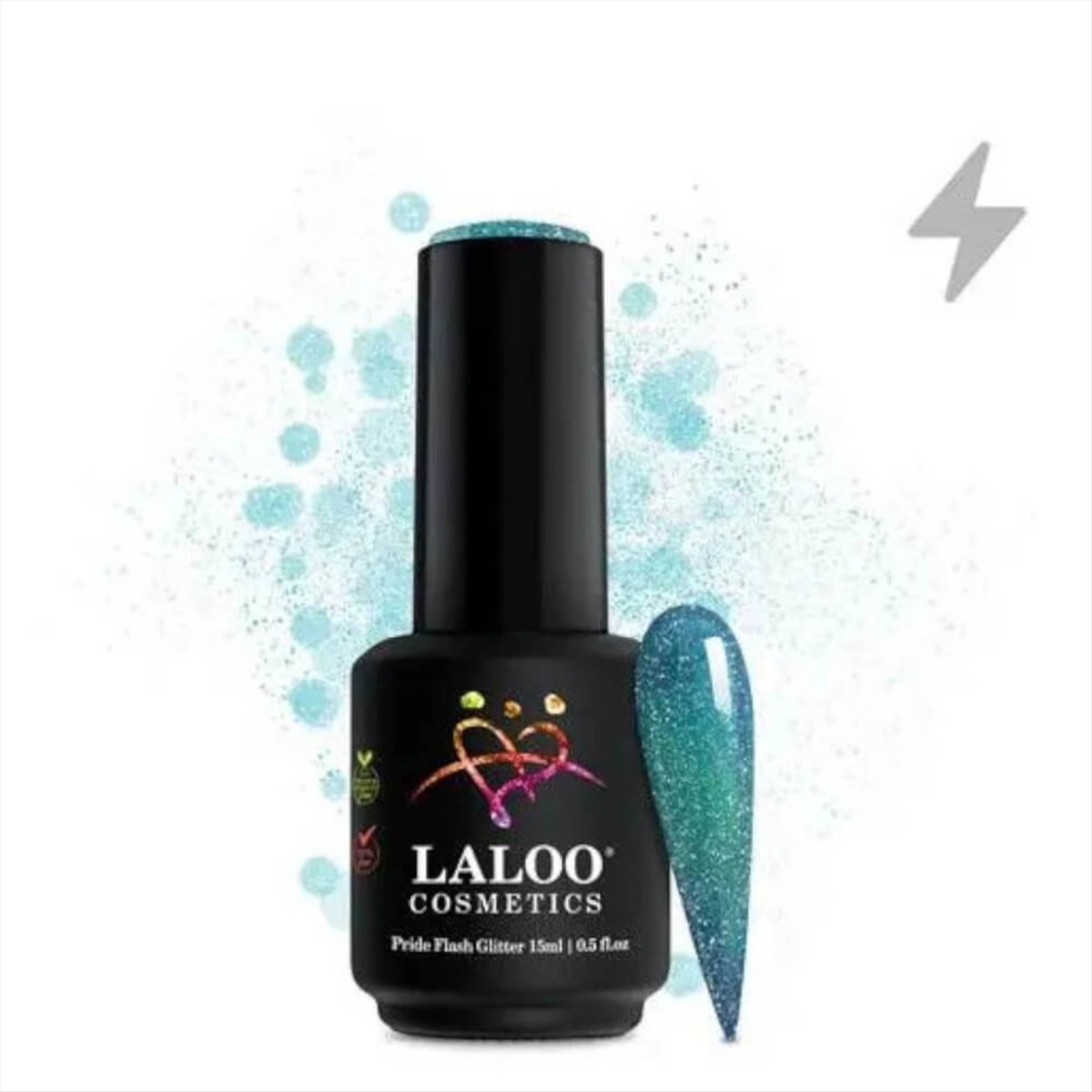 Ημιμόνιμο Βερνίκι Laloo Pride Flash Glitter No7 Emerald 15ml Ημιμόνιμο Βερνίκι Laloo Pride Flash Glitter No7 Emerald 15ml