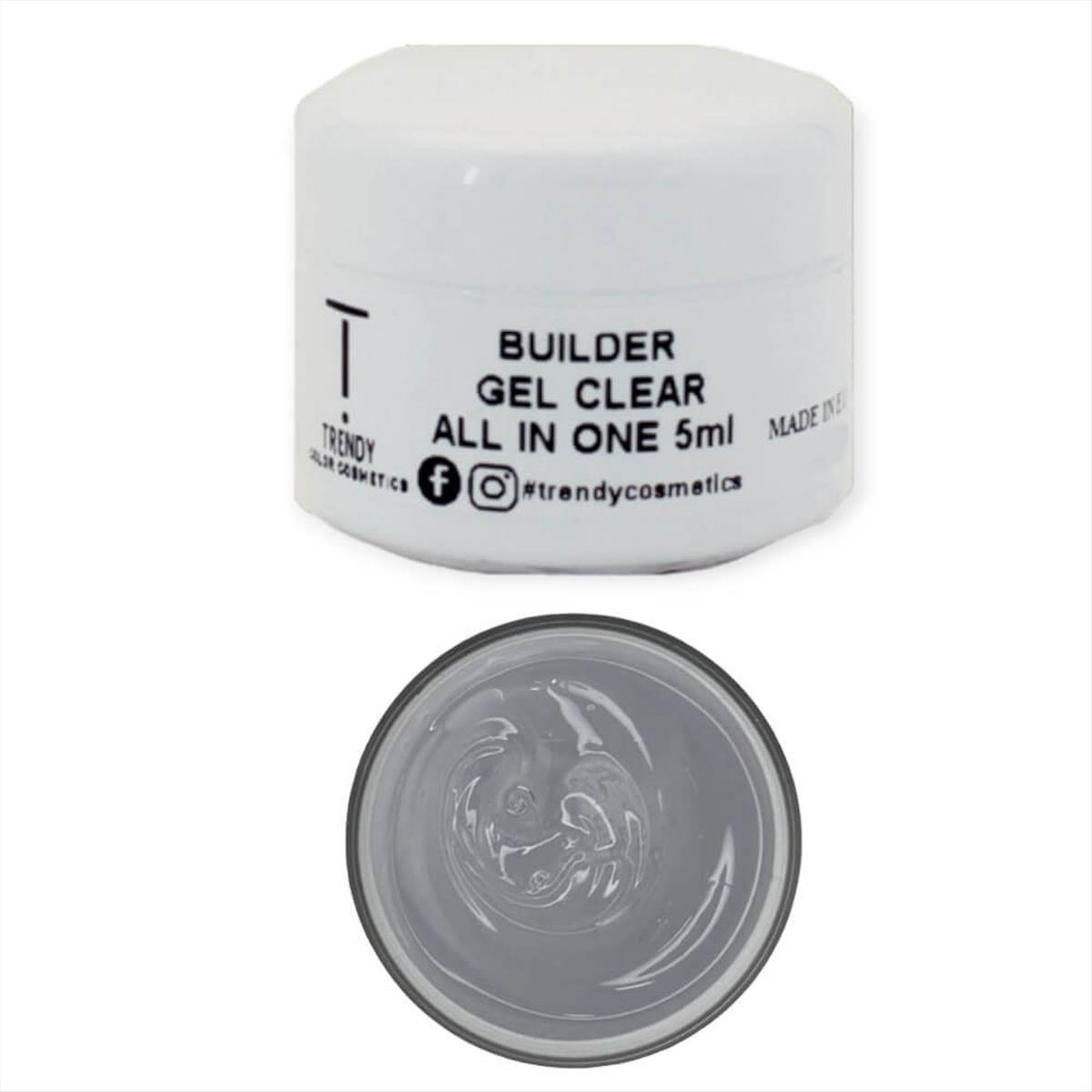 Builder Gel Clear All in One LED & UV Trendy 5ml