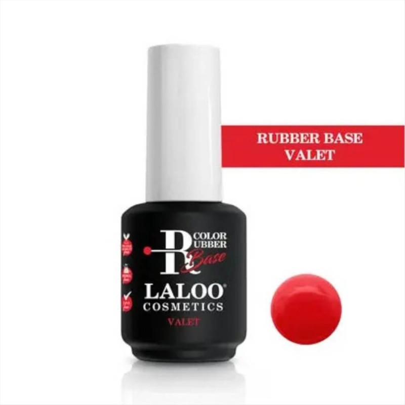 Semi-Permanent Nail Polish Rubber Base Valet Laloo 15ml