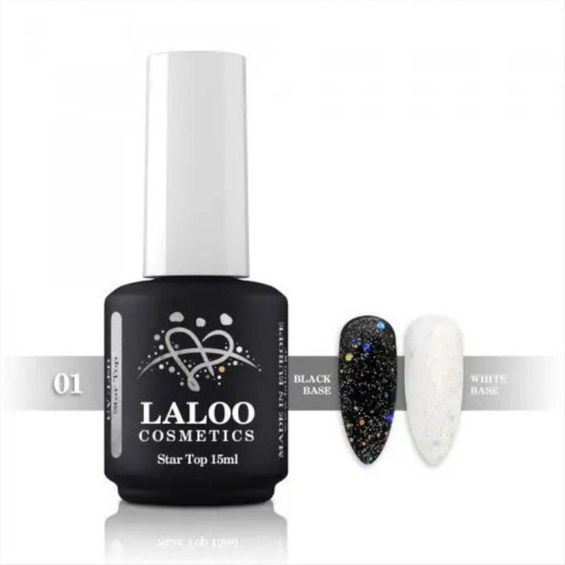 Ημιμόνιμο Βερνίκι Laloo Top Star 01 15ml