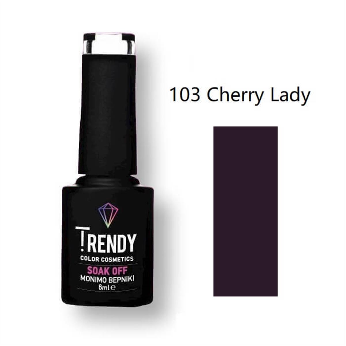 Trendy Soak Off No103 Cherry Lady 6ml