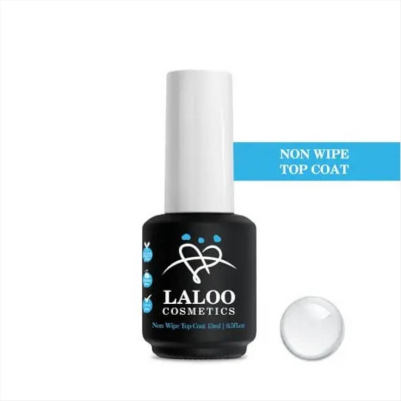 Ημιμόνιμο Βερνίκι Laloo Top Coat No Wipe 15ml