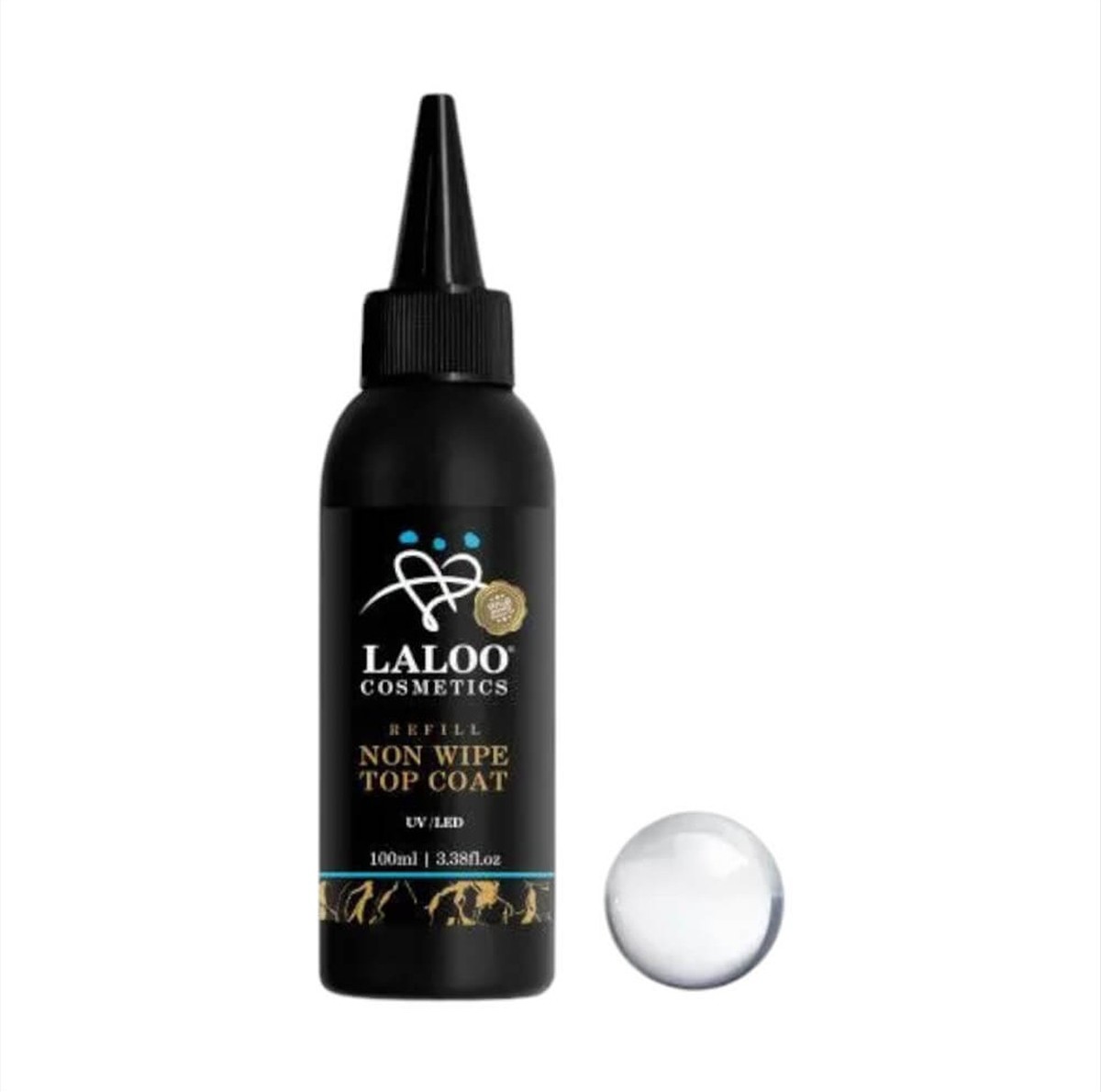 Ημιμόνιμο Βερνίκι Laloo Refill Non Wipe Top Coat 100ml
