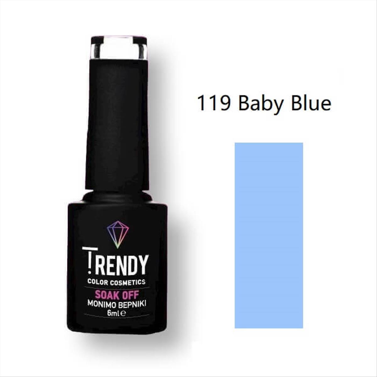 Trendy Soak Off No119 Baby Blue 6ml