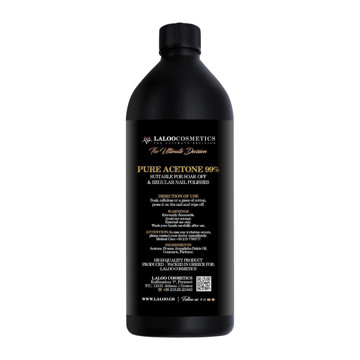 Καθαρό ασετόν Laloo 100ml