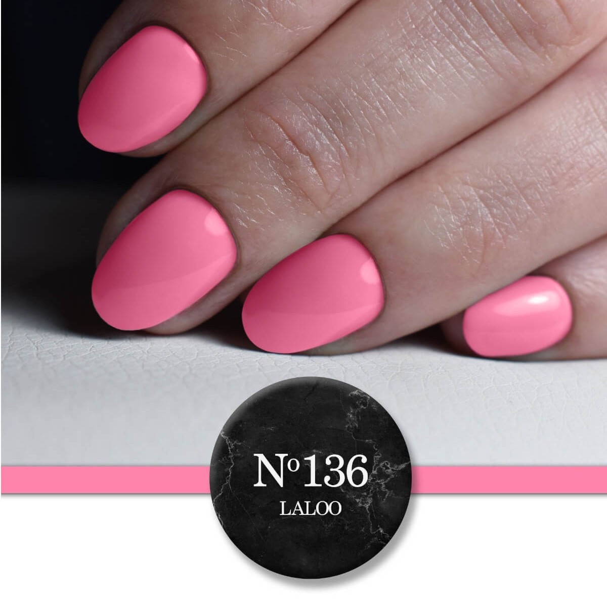 Semi-permanent Nail Polish 136 Intense Pink Barbie Laloo 15ml