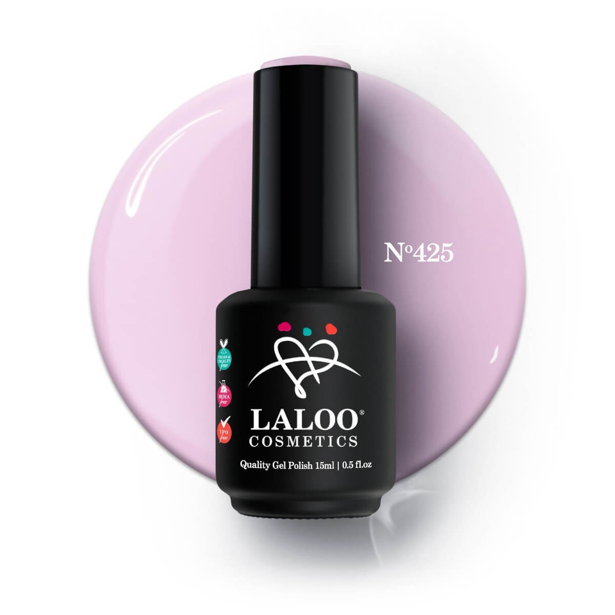 Ημιμόνιμο Βερνίκι 425 Ροζ Laloo 15ml Ημιμόνιμο Βερνίκι 425 Ροζ Laloo 15ml