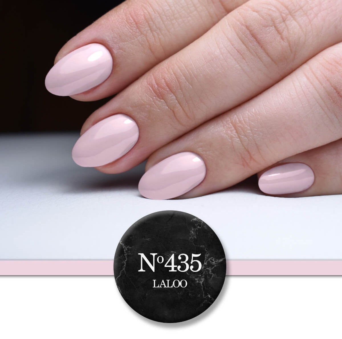Ημιμόνιμο βερνίκι 435 Ροζ ανοιχτό 15ml Laloo