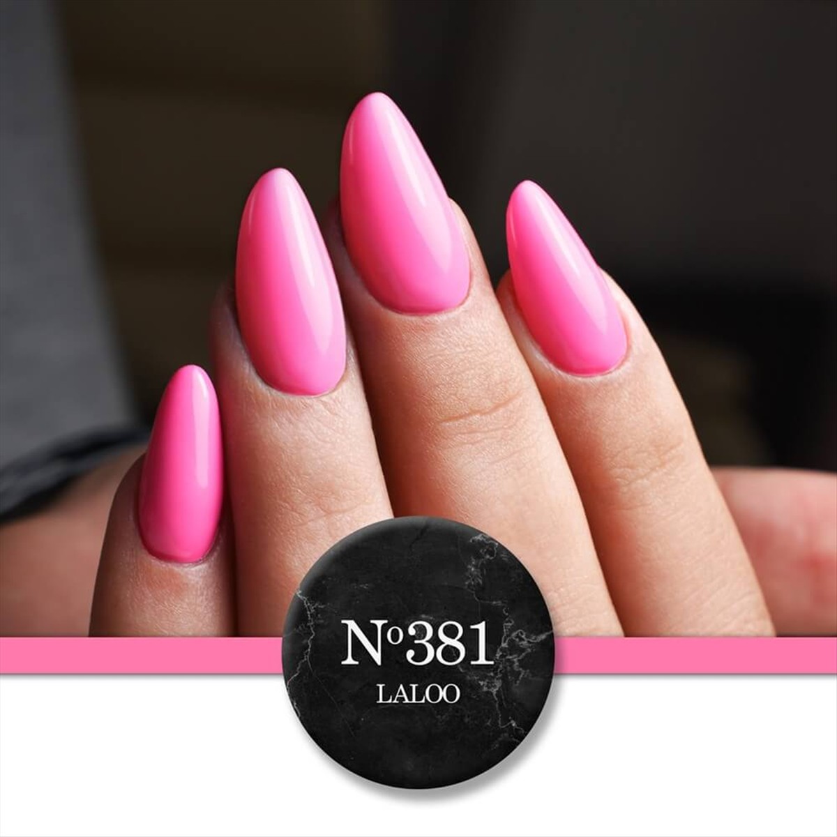 Semi-permanent Nail Polish 381 Intense Pink (Barbie) Laloo 15ml Semi-permanent Nail Polish 381 Intense Pink (Barbie) Laloo 15ml