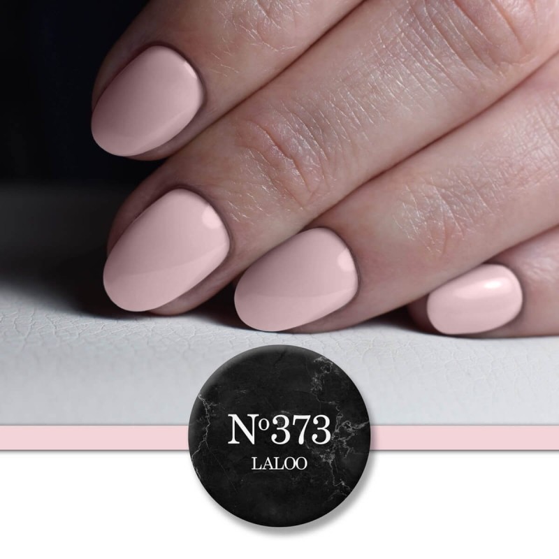 Ημιμόνιμο βερνίκι 373 Baby Pink πολύ ροζ ανοιχτό 15ml Laloo