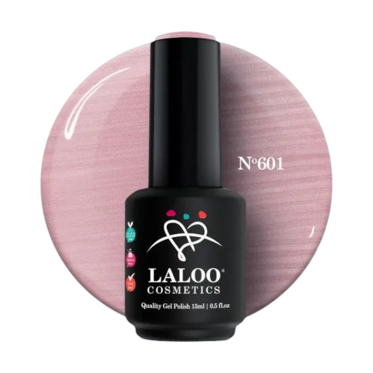 Semi-permanent Nail Polish 601 Rosaline Pearl Laloo 15ml Semi-permanent Nail Polish 601 Rosaline Pearl Laloo 15ml