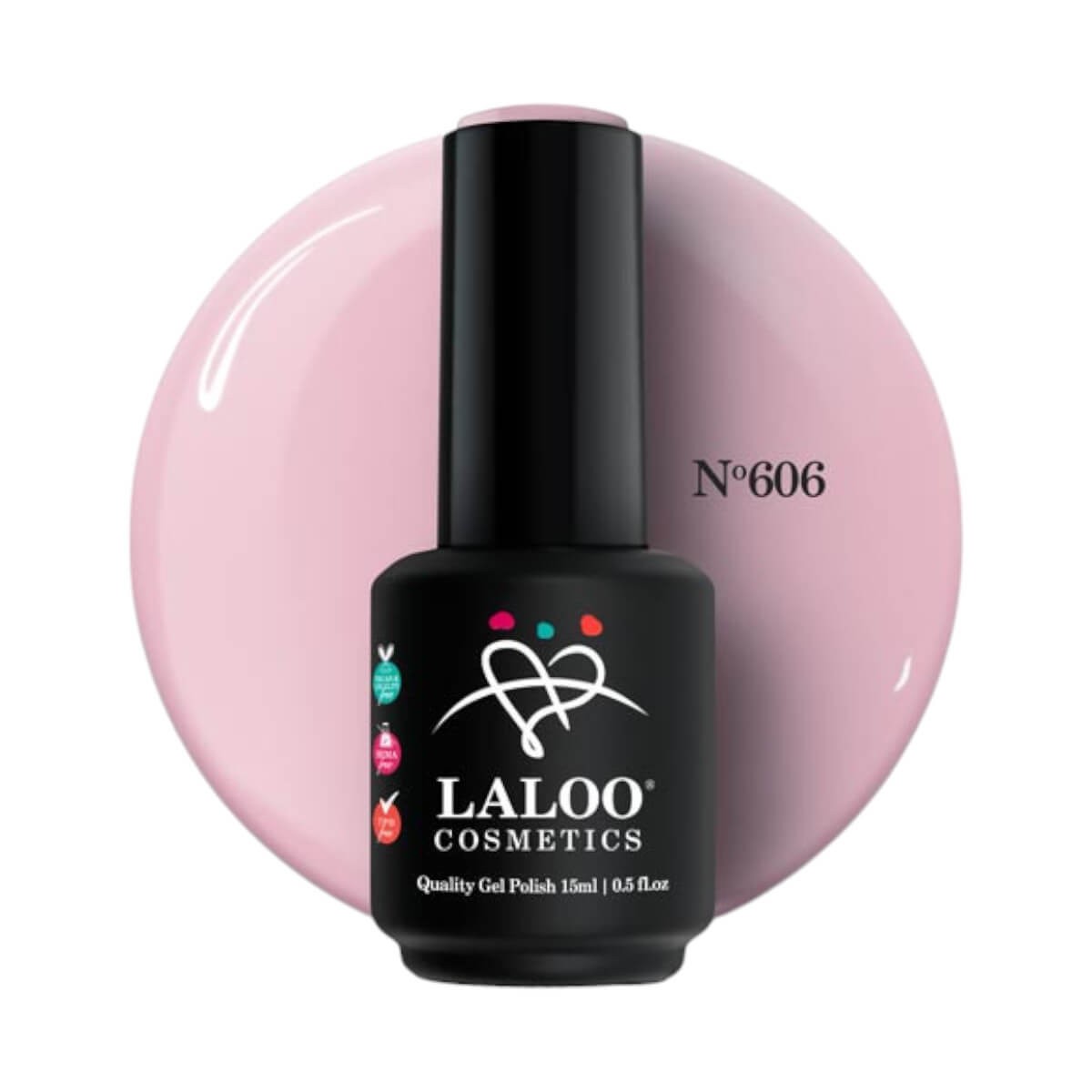 Semi-permanent Nail Polish 606 Romantic Rose Laloo 15ml Semi-permanent Nail Polish 606 Romantic Rose Laloo 15ml