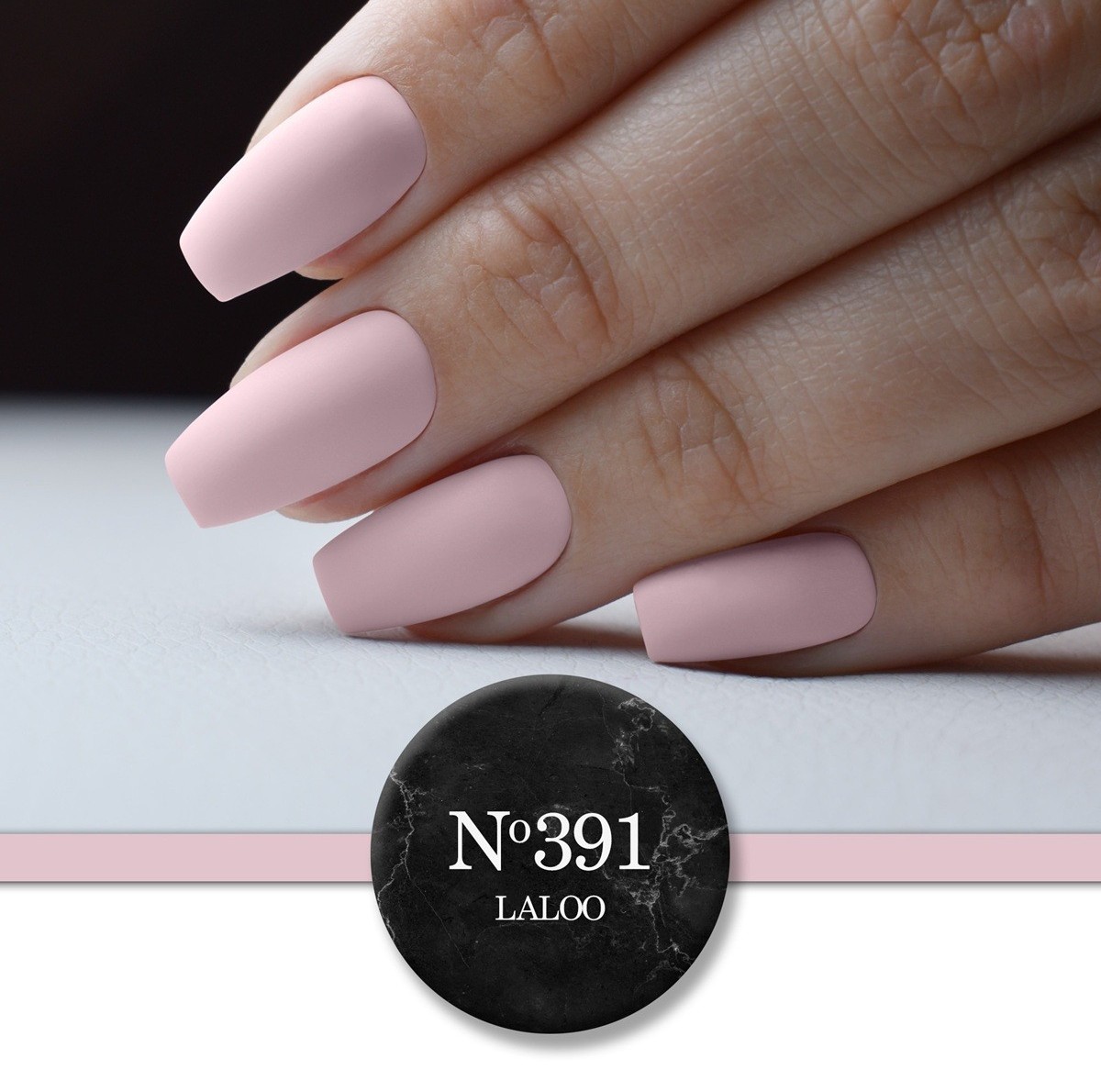 Ημιμόνιμο βερνίκι 391 Ροζ-Nude που μωβίζει 15ml Laloo