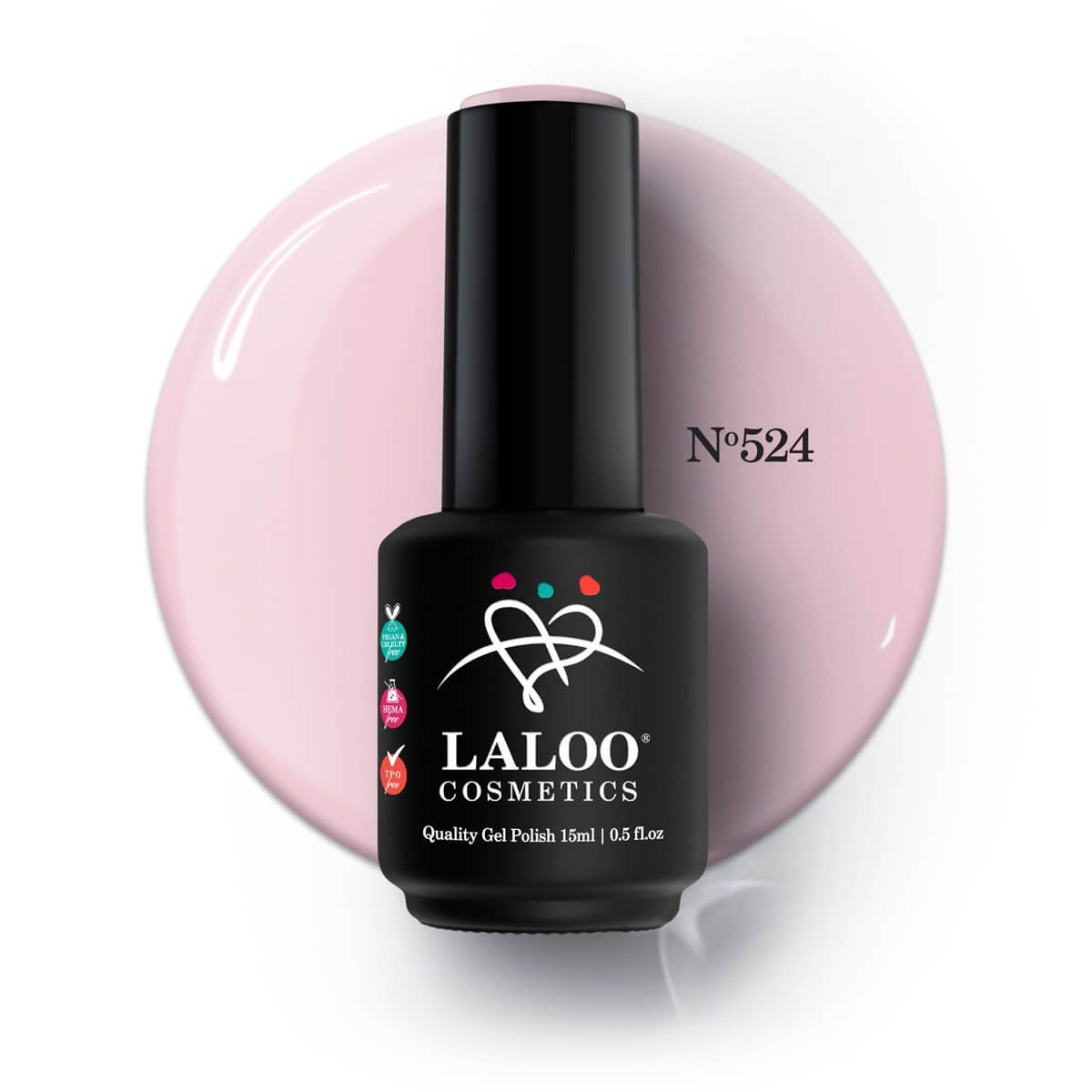 Ημιμόνιμο Βερνίκι 524 French Lace (ροζ βάση γαλλικού) Laloo 15ml Ημιμόνιμο Βερνίκι 524 French Lace (ροζ βάση γαλλικού) Laloo 15ml