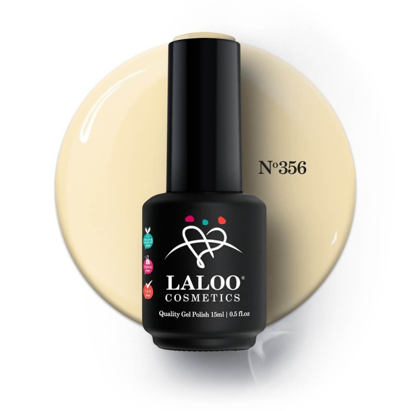 Ημιμόνιμο Βερνίκι 356 Κίτρινο παστέλ Laloo 15ml