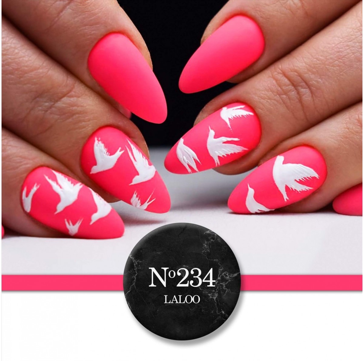 Ημιμόνιμο βερνίκι 234 Κοραλί neon 15ml Laloo