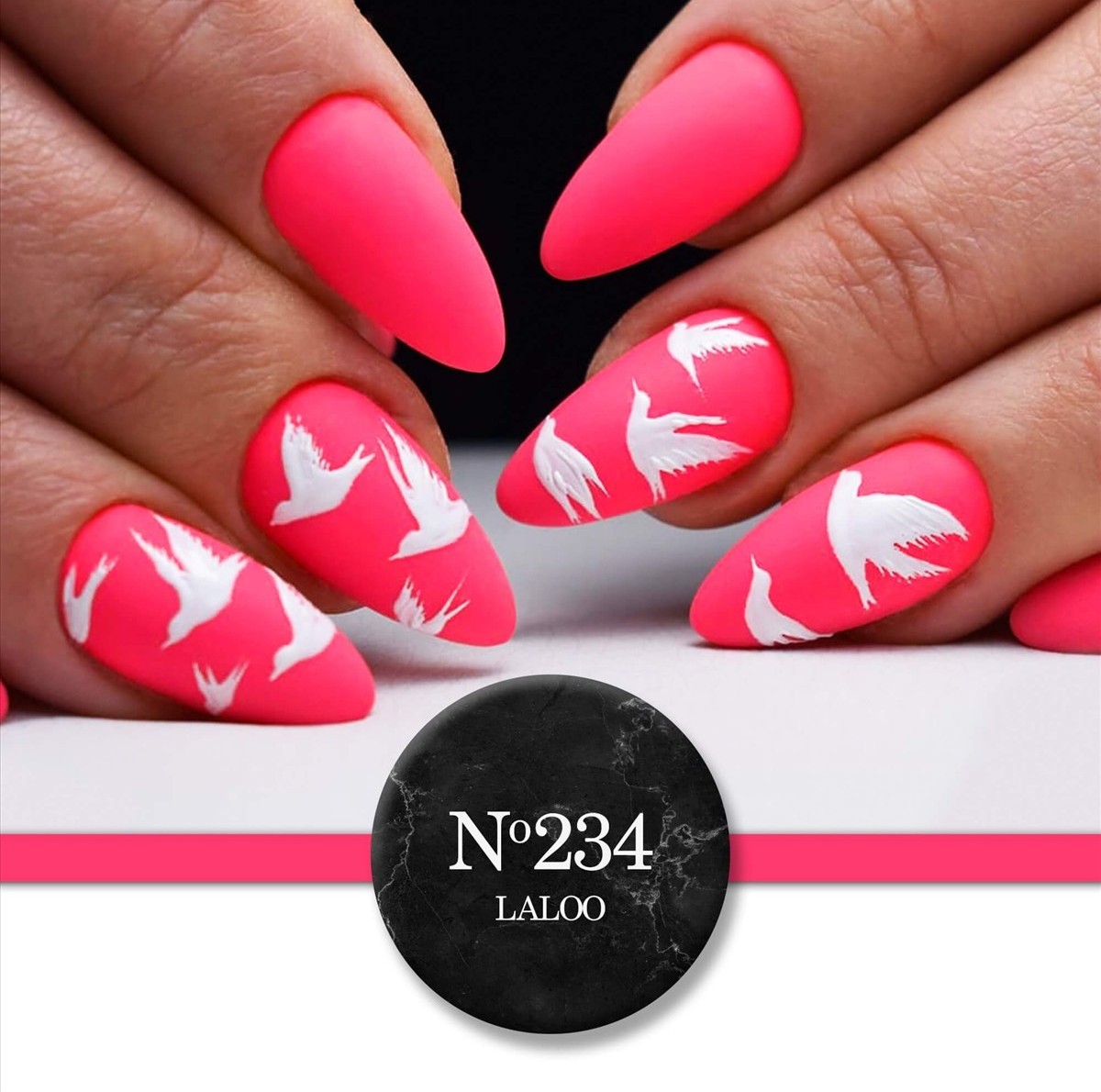 Ημιμόνιμο βερνίκι 234 Κοραλί neon 15ml Laloo