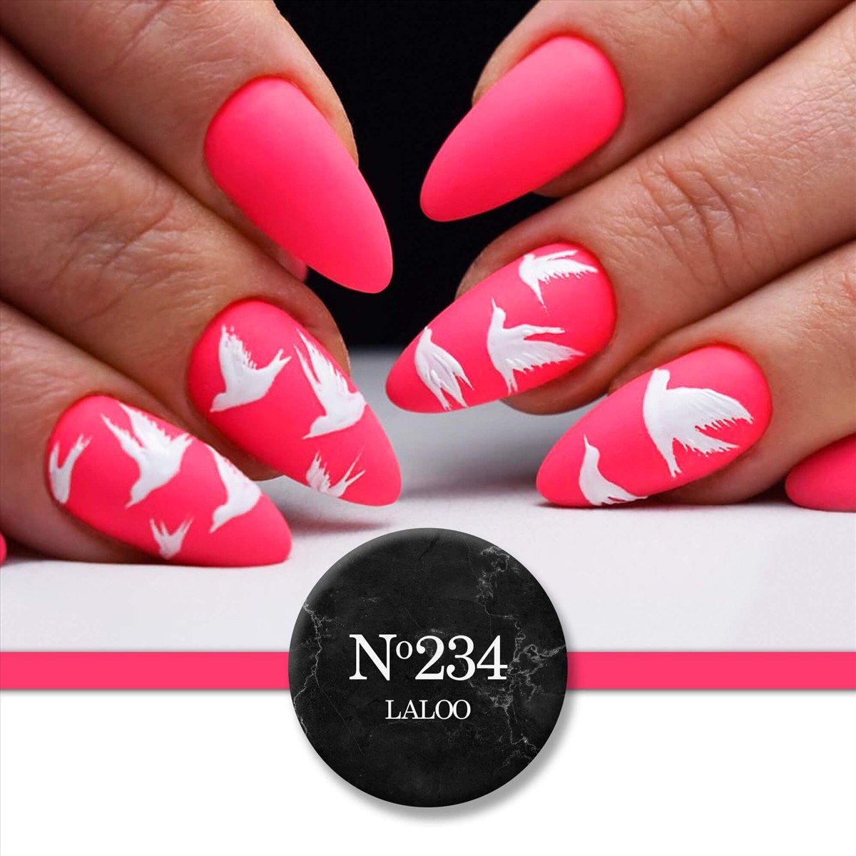 Ημιμόνιμο Βερνίκι 234 Κοραλί neon Laloo 15ml