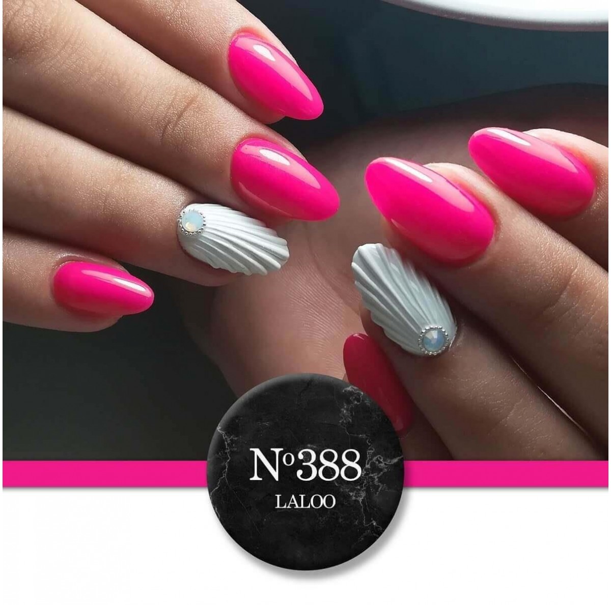 Semi-permanent Nail Polish 388 Fuchsia that turns intense purple Laloo 15ml