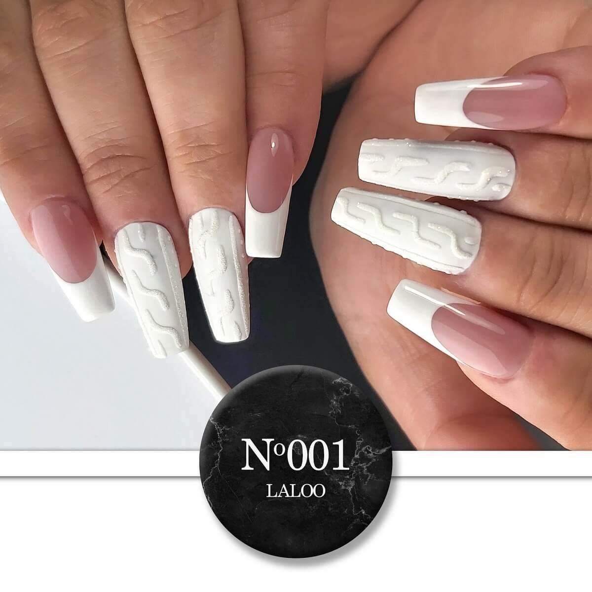 Semi-permanent Nail Polish 001 Extra white Laloo 15ml